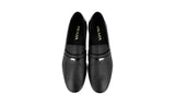 Prada Men's Black Saffiano Leather Logo Business Shoes 2DB153