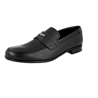 Prada Men's Black High-Quality Saffiano Leather Logo Business Shoes 2DB153