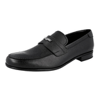 Prada Men's Black Saffiano Leather Logo Business Shoes 2DB153