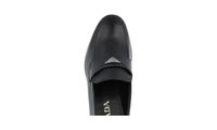 Prada Men's Black High-Quality Saffiano Leather Logo Business Shoes 2DB154