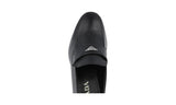 Prada Men's Black High-Quality Saffiano Leather Logo Business Shoes 2DB154