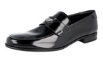Prada Men's 2DB154 P39 F0002 Brushed Spazzolato Leather Business Shoes
