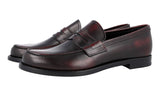Prada Men's Brown welt-sewn Leather Penny Loafer Business Shoes 2DB158