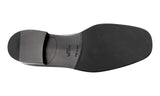 Prada Men's Black Brushed Spazzolato Leather Logo Business Shoes 2DB160