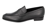 Prada Men's Black Saffiano Leather Elegant Dress Shoes Loafers 2DB161