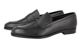 Prada Men's Black Saffiano Leather Elegant Dress Shoes Loafers 2DB161