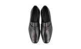 Prada Men's Black Saffiano Leather Elegant Dress Shoes Loafers 2DB161