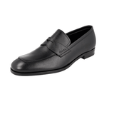 Prada Men's Black Saffiano Leather Elegant Dress Shoes Loafers 2DB161