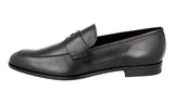 Prada Men's Black Leather Penny Loafer Business Shoes 2DB161