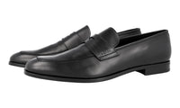 Prada Men's Black Leather Penny Loafer Business Shoes 2DB161