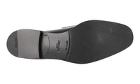 Prada Men's Black Brushed Spazzolato Leather Penny Loafer Business Shoes 2DB161