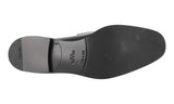 Prada Men's Black Brushed Spazzolato Leather Penny Loafer Business Shoes 2DB161