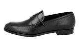 Prada Men's Black High-Quality Saffiano Leather Penny Loafer Business Shoes 2DB161