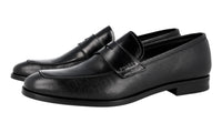 Prada Men's Black High-Quality Saffiano Leather Penny Loafer Business Shoes 2DB161