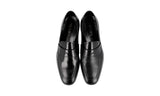 Prada Men's Black High-Quality Saffiano Leather Penny Loafer Business Shoes 2DB161