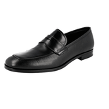 Prada Men's Black Saffiano Leather Penny Loafer Business Shoes 2DB161