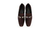 Prada Men's Brown Leather Logo Business Shoes 2DB174