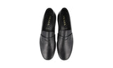 Prada Men's Black High-Quality Saffiano Leather Penny Loafer Business Shoes 2DB179