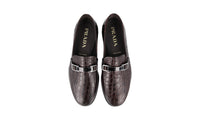 Prada Men's Brown Leather Logo Business Shoes 2DB179