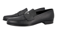 Prada Men's Black Saffiano Leather Logo Business Shoes 2DB180