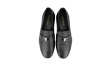 Prada Men's Black Saffiano Leather Logo Business Shoes 2DB180