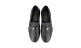 Prada Men's Black High-Quality Saffiano Leather Logo Business Shoes 2DB180