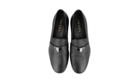 Prada Men's Black Saffiano Leather Logo Business Shoes 2DB180