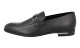 Prada Men's Black Leather Logo Business Shoes 2DB183