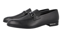 Prada Men's Black Leather Logo Business Shoes 2DB183