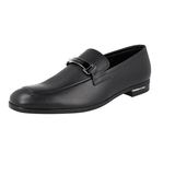 Prada Men's Black Saffiano Leather Logo Business Shoes 2DB183