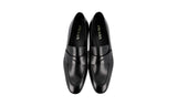 Prada Men's Black Leather Penny Loafer Business Shoes 2DB185
