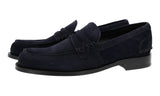 Prada Men's Blue welt-sewn Leather Penny Business Shoes 2DB191