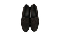 Prada Men's Brown Leather Penny Loafers 2DB191
