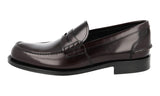 Prada Men's Brown welt-sewn Leather Penny Business Shoes 2DB191