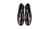 Prada Men's Brown welt-sewn Leather Penny Business Shoes 2DB191