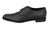 Prada Men's Black Saffiano Leather Derby Business Shoes 2DB192