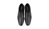 Prada Men's Black Saffiano Leather Derby Business Shoes 2DB192