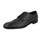 Prada Men's Black Saffiano Leather Derby Business Shoes 2DB192