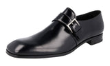 Prada Men's 2DB194 B4L F0002 Brushed Spazzolato Leather Business Shoes