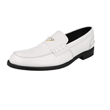 Prada Men's White Leather Classic Penny Loafer Loafers 2DB223