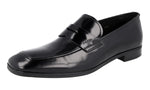 Prada Men's 2DC061 X6O F0002 Brushed Spazzolato Leather Business Shoes