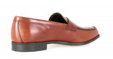 Prada Men's Brown Leather Penny Loafer Business Shoes 2DC063
