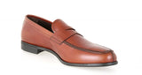 Prada Men's Brown Leather Penny Loafer Business Shoes 2DC063
