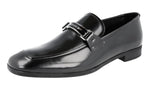 Prada Men's 2DC075 P39 F0002 Brushed Spazzolato Leather Business Shoes