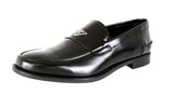 Prada Men's Black welt-sewn Leather Logo Loafers 2DC085