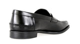 Prada Men's Black welt-sewn Leather Logo Loafers 2DC085