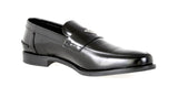 Prada Men's Black welt-sewn Leather Logo Loafers 2DC085