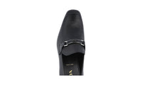 Prada Men's Black Saffiano Leather Logo Business Shoes 2DC135