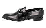 Prada Men's Black Leather Logo Business Shoes 2DC146