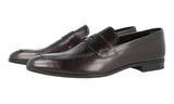 Prada Men's Brown Leather Penny Loafer Business Shoes 2DC172